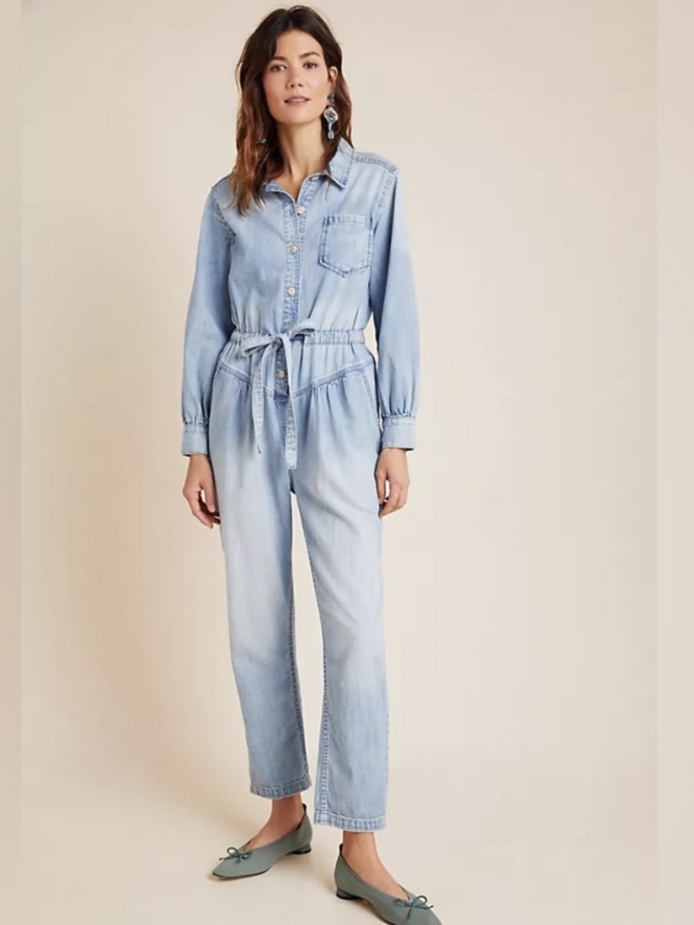 La vie Women's Light Blue Denim
Jumpsuit
